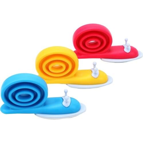 3 piece/set Door Stops Safety Guard Finger Protector Cute Snail Shaped Silicone Wedge Holder for Children Kids