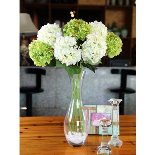 74cm Artificial Flowers Hydrangea Branch Home Wedding Decor Fabrics Spring Colorful Faux Floral Party Room Decoration Long Stems