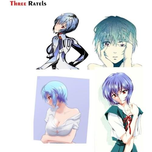 Three Ratels FC754 Anime Camiseta estampa Ayanami car stickers macbook decal