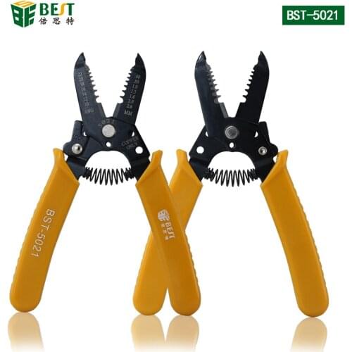 BST-5021 High quality Cable Wire Stripper Cutter Crimper Automatic Multifunctional TAB Terminal Crimping Plier Tools