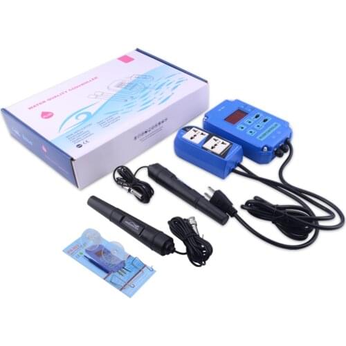 Digital Type Pen PH ORP Redox 2 in 1 Controller Monitor w/ Output Power Relay Control Electrode Probe BNC for Aquarium 20%off