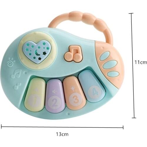 Baby Music Hand Clap Drum Fun Light Projection Toy Baby Puzzle Early Education Microphone Piano Guitar Rattle Appease Toy Gift