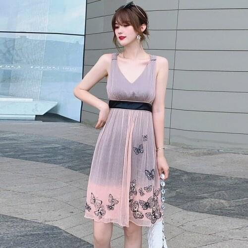 DIDABOLE Sleeveless Summer Dresses