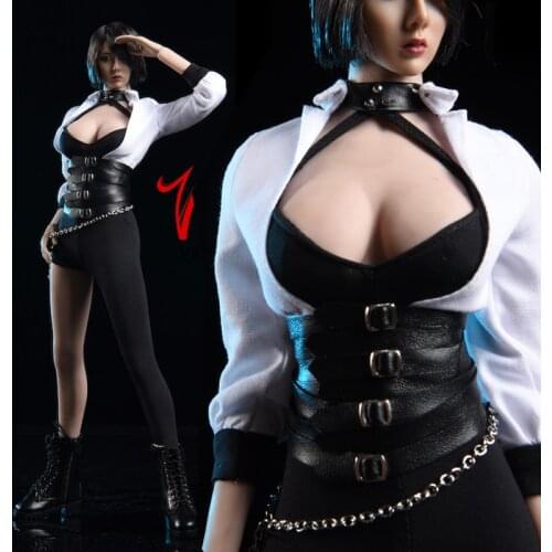 12inches action figure clothing set 1/6 Female Black Sexy Tights Clothes Set Vstoys 19XG50 A/B Model F 12'' PH Body Toy