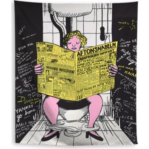 Nordic Style Tapestry Wall Hanging Aesthetic Modern Large Wall Tapestry Black Living Room Wandkleed House Decoration EB50GT