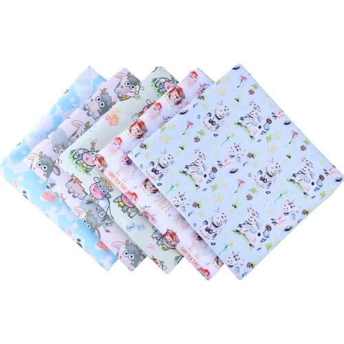 Patchwork sewing tablecloth fabric cartoon girl polyester cotton polyester printed quilt tulle embroidery DIY 50*140cm1 piece