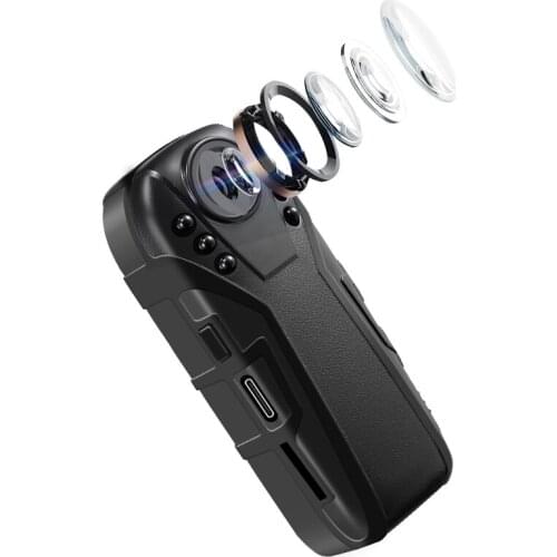 Mini CCTV Body Worn Camera Portable Camcorder Video Audio Recorder Motion Detection IR Night Vision 5m Wide Angel Lens125 Degree