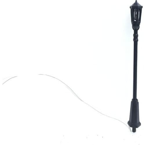 100pcs/lot Model Train Railway Lamps 1/100 Scale 7cm LED 6V Street GARDEN Light For Architectural Layout