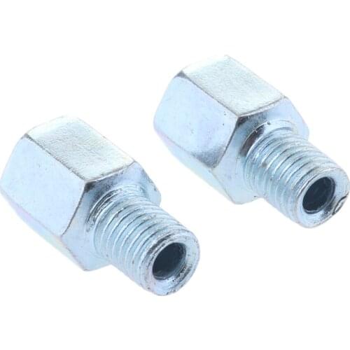 Motorcycle Reverse 10mm to 10mm clockwise Thread Rear View Mirror Bolts