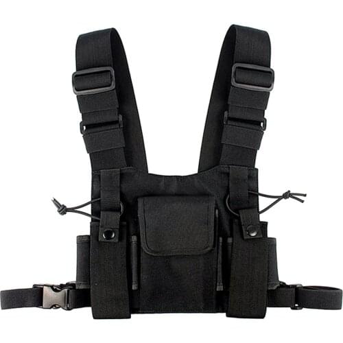 Radio Harness Chest Front Pack Pouch Holster Vest Rig Carry Bag for Baofeng BF-888S UV-5R UV-82 TYT Motorola ICOM Walkie Talkie