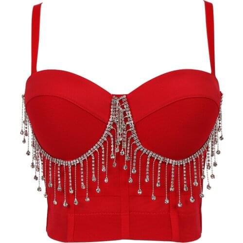 Sexy Crop Top Corset Top Women 2020 New Tops Harajuku Tank Top Gothic Clothes Vintage Beading Bustier Bodycon Crop Top