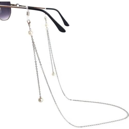 Mask Lanyard Mask Hanging Rope Necklace Face Mask Glasses Chains Lanyard Holder Fashion Hanging Rope Two Hooks for Beauty Woman