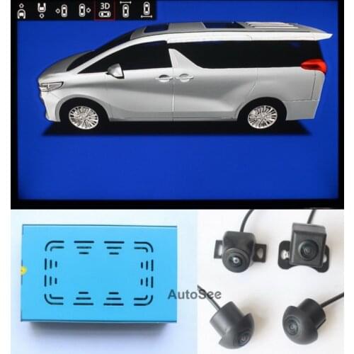 3D Motorhome MPV Camper LCV Minibus Multivan coach 360 degree camera birds eye SVM surround view monitoring system DVR 1080P