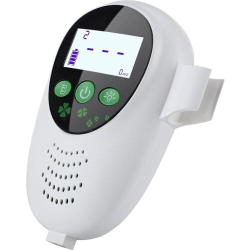 2.0MHz Pregnancy Fetal Doppler Ultrasound Baby Heartbeat Detector Household Heart Rate Monitor No Radiation Stethoscope Earphone