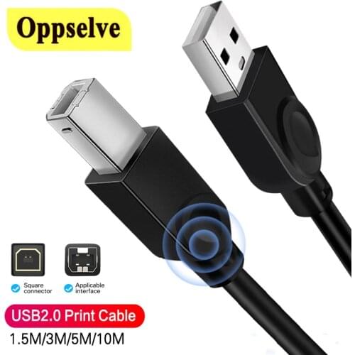 High Speed Print Cable USB 2.0 TypeA Male to Male Printer Cable 0.5m/1m /3m /10m For Camera Epson HP Canon Printer Transfer Wire