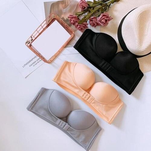 Sexy Strapless Bra Push Up Seamless Invisible Bras Half Cup Brassiere Women Dress Wedding Underwear топик женский