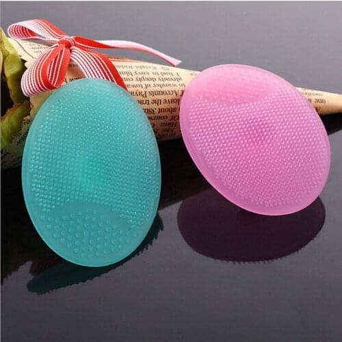 2colors Clean Brushes Wash Brush Silica Glove Scrubber Board Cosmetic Cleaning Tools Face Cleaning Messager