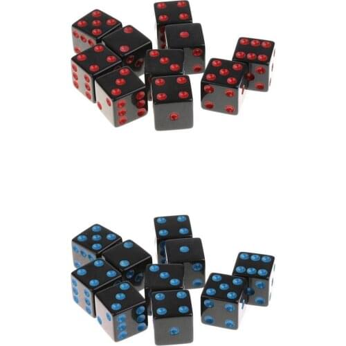 20Pcs Board Game Dices D6 Six Sided Die for RPG Role Playing Game Party Toys