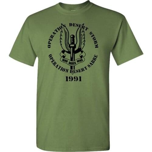 2019 Fashion Summer Hot sale OPERATION DESERT STORM - who dares wins - Cotton Unisex T-Shirt Tee shirt