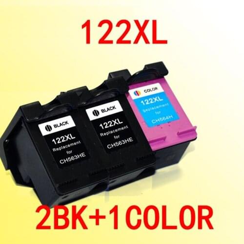 3pcs ink cartridge compatible for122 compatible for 122 122xl Deskjet 1000 1050 2000 2050 2050s 3000 3050A printer