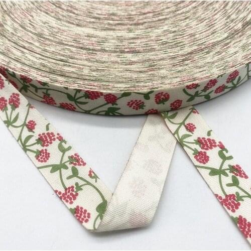 5yards 15mm Christmas/Butterfly/Flower Printed Polyester Cotton Ribbon DIY Wedding Christmas Party Gift Wrapping Supplies 49