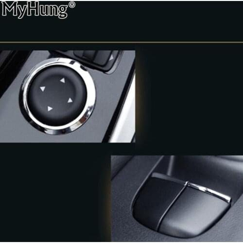 Car Window Switch Button Trim Interior Window Button Trim Cover ABS Chrome For Nissan X-trail 2014 2015 2016 Car-Styling 8pcs