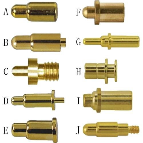 Large Current Pogopin Patch Type Spring Needle Rechargeable Battery Contact Gold-plated Spring Thimble Pin Needle