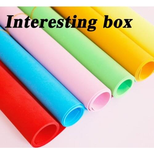 DIY kindergarten handmade materials A4 size EVA ordinary flash towel foam sponge colored paper