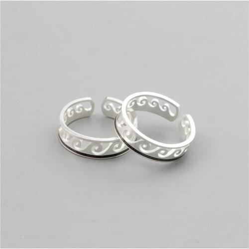 FAZZTONC Women's Silver Rings