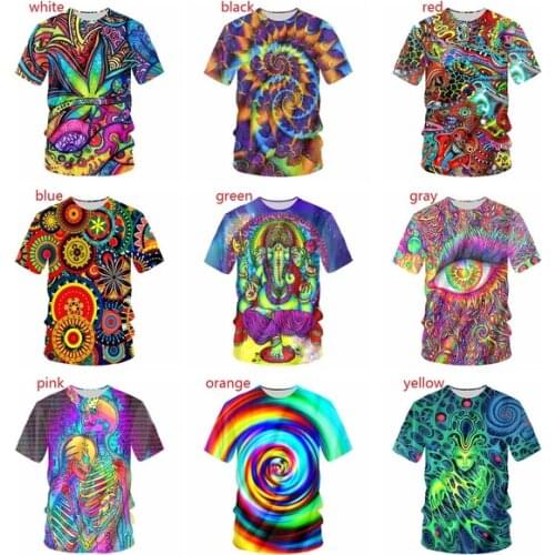 3D New Fashion Men/Women T-shirt Colorful Trippy Printed Summer O-Neck Daily Casual Funny T shirt