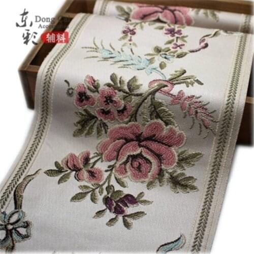10yards *18cm Exquisite Ethnic Style Embroidery Jacquard Ribbon Minority Clothing Accessories Curtains Decoration