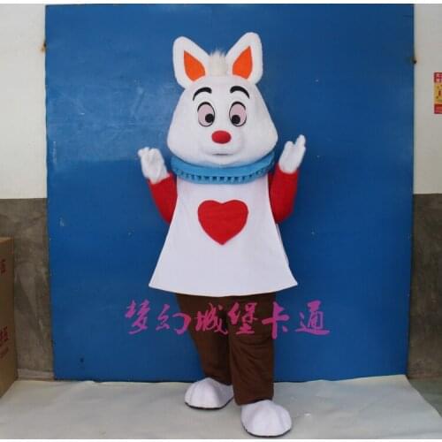 Rabbit Mascot Cosplay Costume Fancy Dress Outfit Adult Hot Selling Anime Mascot Costume Gift for Halloween Party