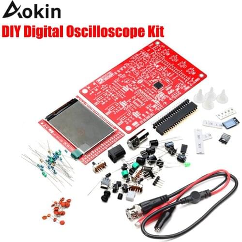 Oscilloscope DS0138 Digital Oscilloscope DIY Kit Probe Unsoldered Flux Workshop STM32 200khz High Quality No Cace