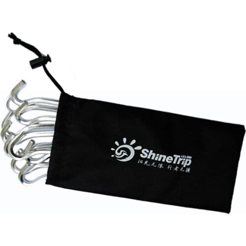 Outdoor Picnic Camping Fishing Canopy Aluminum Alloy Tent Pegs Stakes Nails Ground Pin Camping Tent Accessories with free bag