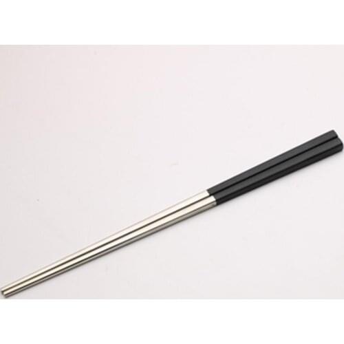304 Stainless Steel Chopsticks Gold Black Silver Square Chopsticks Bar Restaurant Kitchen Supplies LX6967