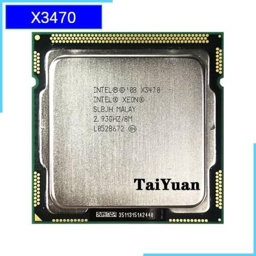 Intel Xeon X3470 2.933 GHz Quad-Core Eight-Thread 95W CPU Processor 8M 95W LGA 1156