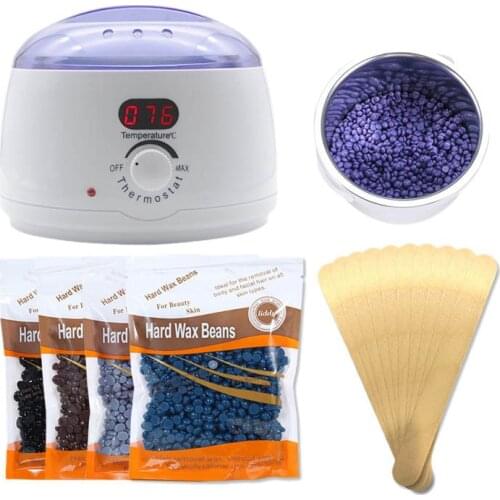 Professional Wax Heater Warmer Beans Machine Hair Removal Kit SPA Hand Foot Epilator Skin Care Paraffin Body Beauty Tool
