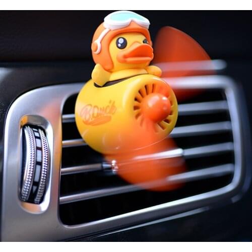 Cool Car Air Freshener Pilot Rotating Propeller Car Air Outlet Aromatherapy Duck Essence Perfume Car Accessories