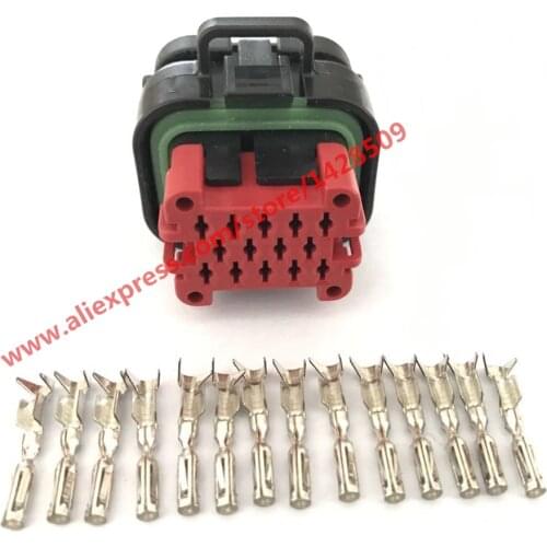 1 Set ECU High Quality 14 Pin Tyco AMP Female Waterproof Automotive Connector Plug 776273-1 With Terminals 770520-1