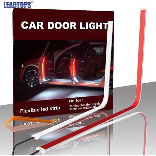 LEADTOPS 120cm Door Open Warning Light Anti-Collision Door LED Flashing Light Automobile General Decorative Light CE