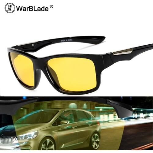 WarBLade Polarized Sunglasses Men Night Vision Goggles Mens Fishing Driving Glasses Male Anti-Glare Sun glasses For Men 1025