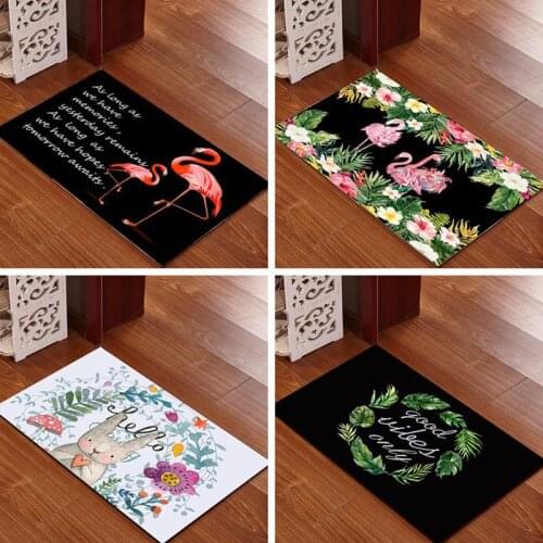 Nordic Modern Carpet Rectangle Non-Slip Door Mat Bedroom Kitchen Entrance Floor Mat Doormats Cartoon Rabbit Area Rugs Tapete