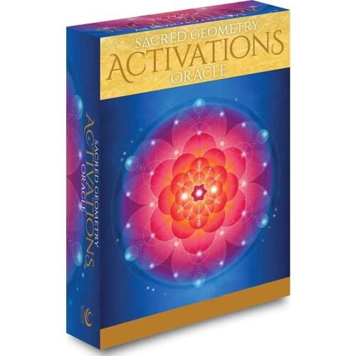 Sacred Geometry Activations Oracle Discover the Language of Your Soul 44 Cards Deck Set for Beginners Journal Cloth Game Divine