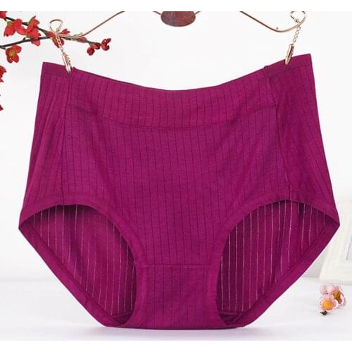 VU112 High Waist Panties Comfortable Women Underwear Big Size 4XL Breathable Briefs Female Lace Lingerie