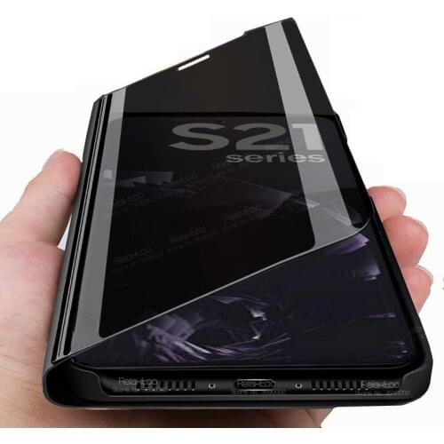 Smart Mirror Flip Case For Samsung Galaxy S21 Ultra Sumsung S 20 Plus S21Ultra S21plus Stand Magnetic Phone Cover Coque Fundas