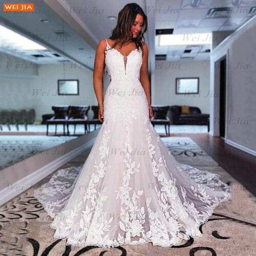 WEIJIA Wedding Dresses With A Train