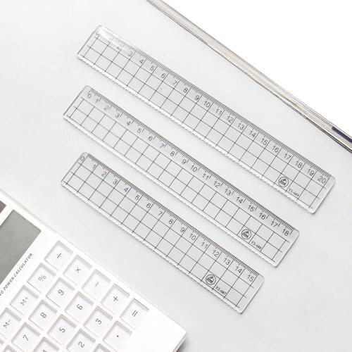 1pcs Fashion w57 15cm 18cm 20cm r12 Fashion square Stationery Student Supply Painting Cute Ruler