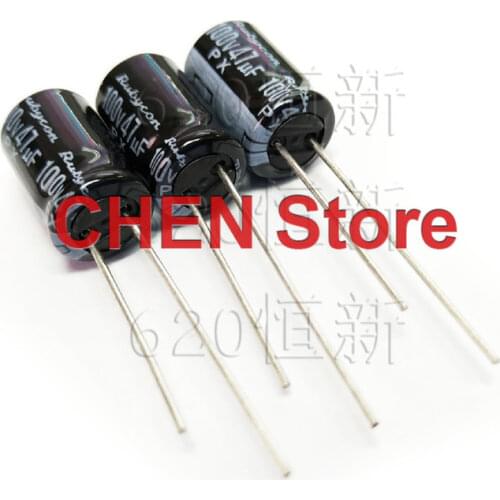 20pcs/50pcs Rubycon PX 47UF 100V 8X11.5mm electrolytic capacitor of Japan 105 degrees 100V47UF 1000-2000 hours 100PX47M