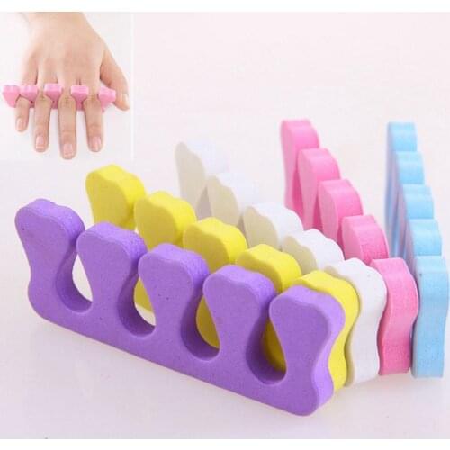 50pcs Soft Foam Sponge Toe Separator Finger Separator Nail Art Tools Feet Care Manicure Pedicure Flexible UV Gel Polish Coating
