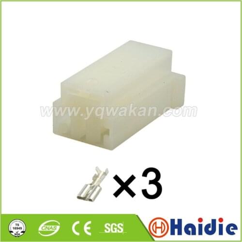 Free shipping 5sets 3pin female electric wiring harness plug automotive plastic cable connector with terminals 161 971 970